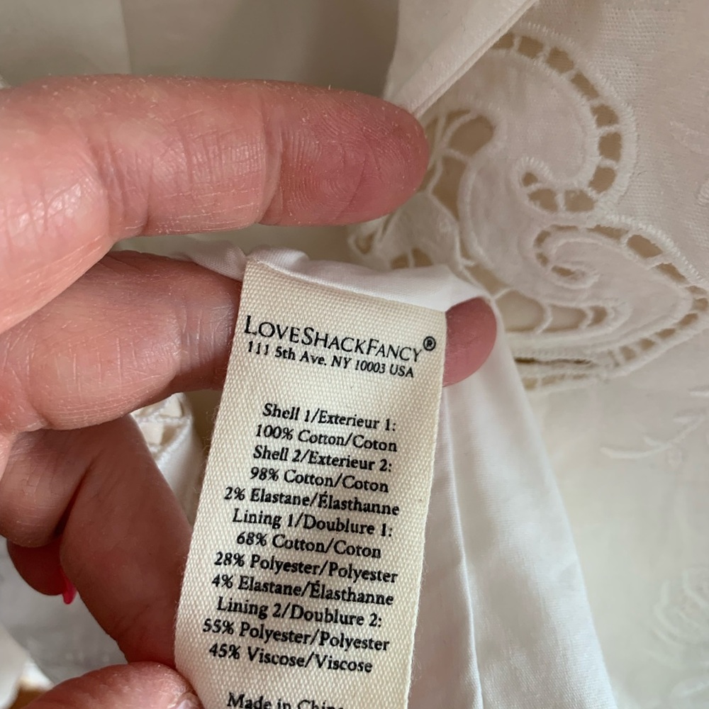 LoveShackFancy Cream Lace Blazer - Picture 9 of 10